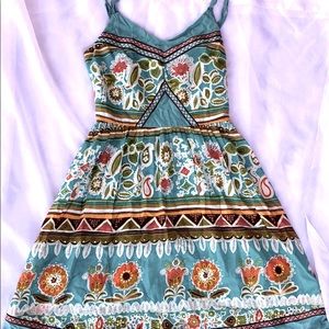 Flying Monkey empire waist print dress size  XS